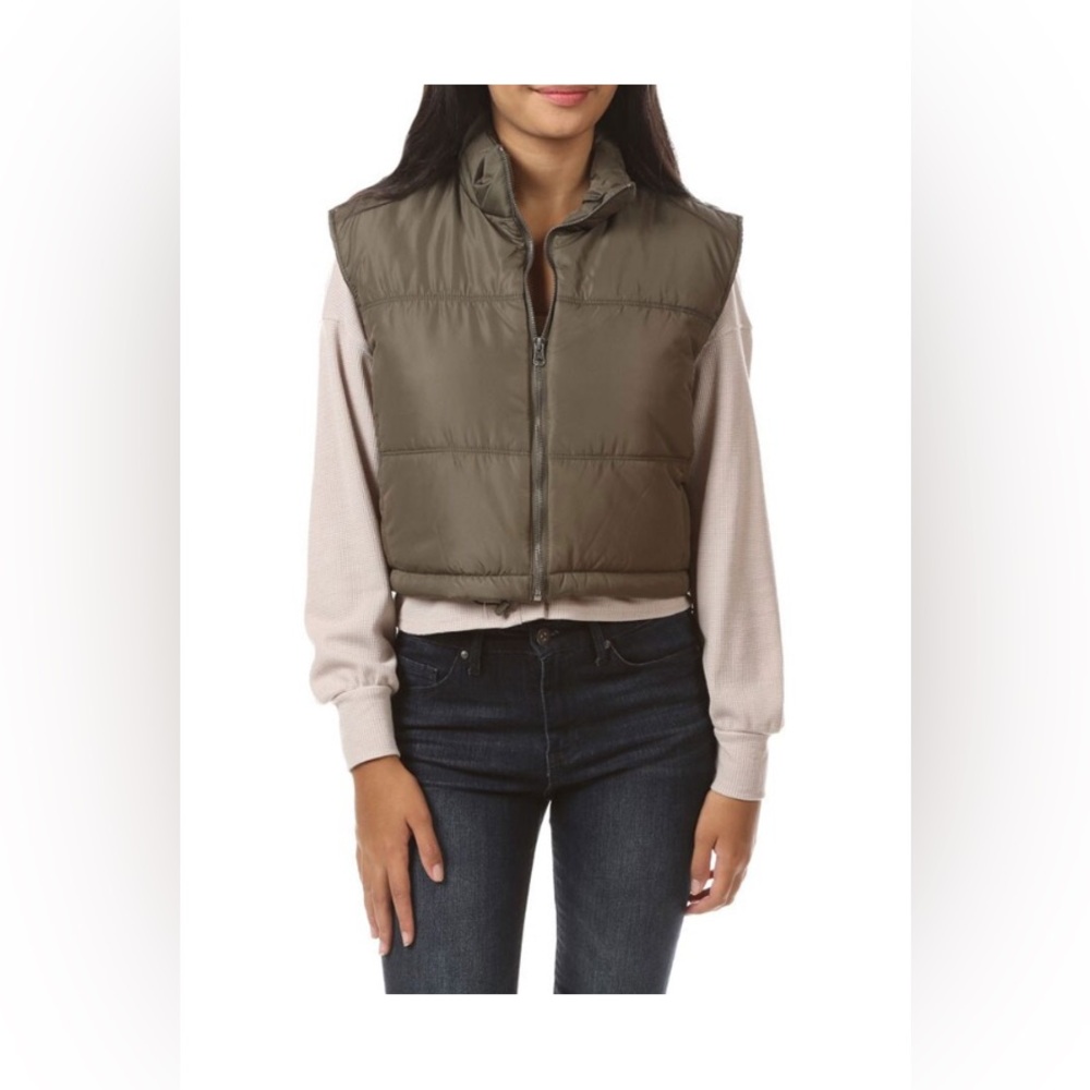 NWOT Thread & Supply Cropped Puff Vest (JUNIORS)